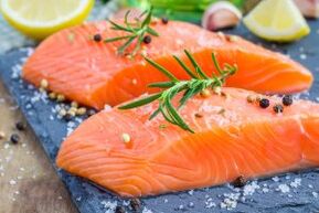 Salmon fillet in the diet of men with decreased libido