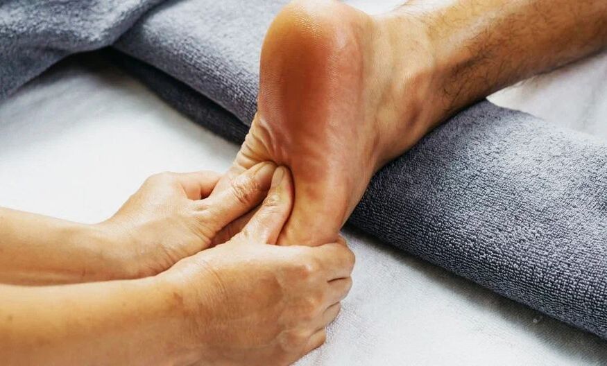 Massage of legs for potential